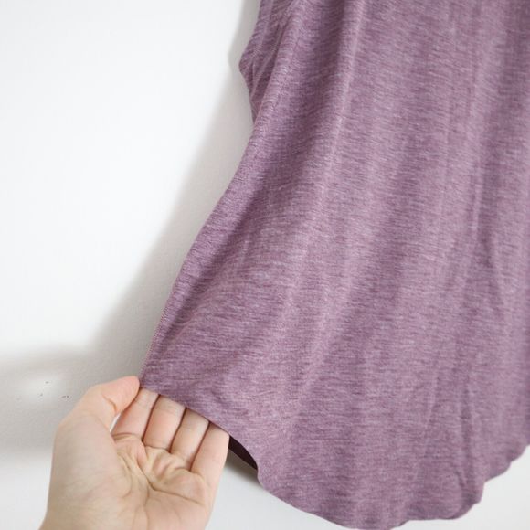 Lululemon Plank To Pike Short Sleeve Top Heathered Garnet Purple - Picture 5 of 10